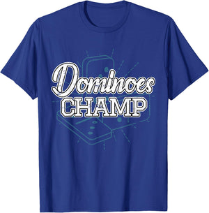 Domino Play Champ Gift Domino Players T-Shirt - T-Shirt | Royal