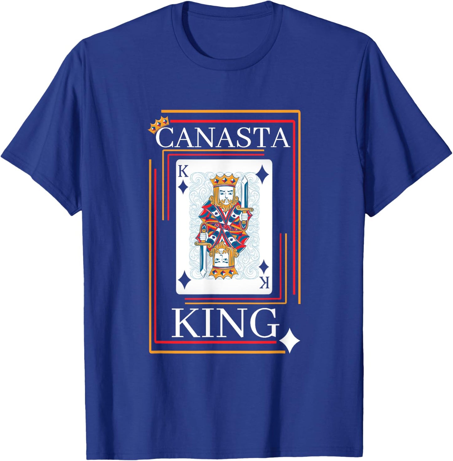 Funny Play Canasta King Love Canasta Player T-Shirt - T-Shirt | Royal