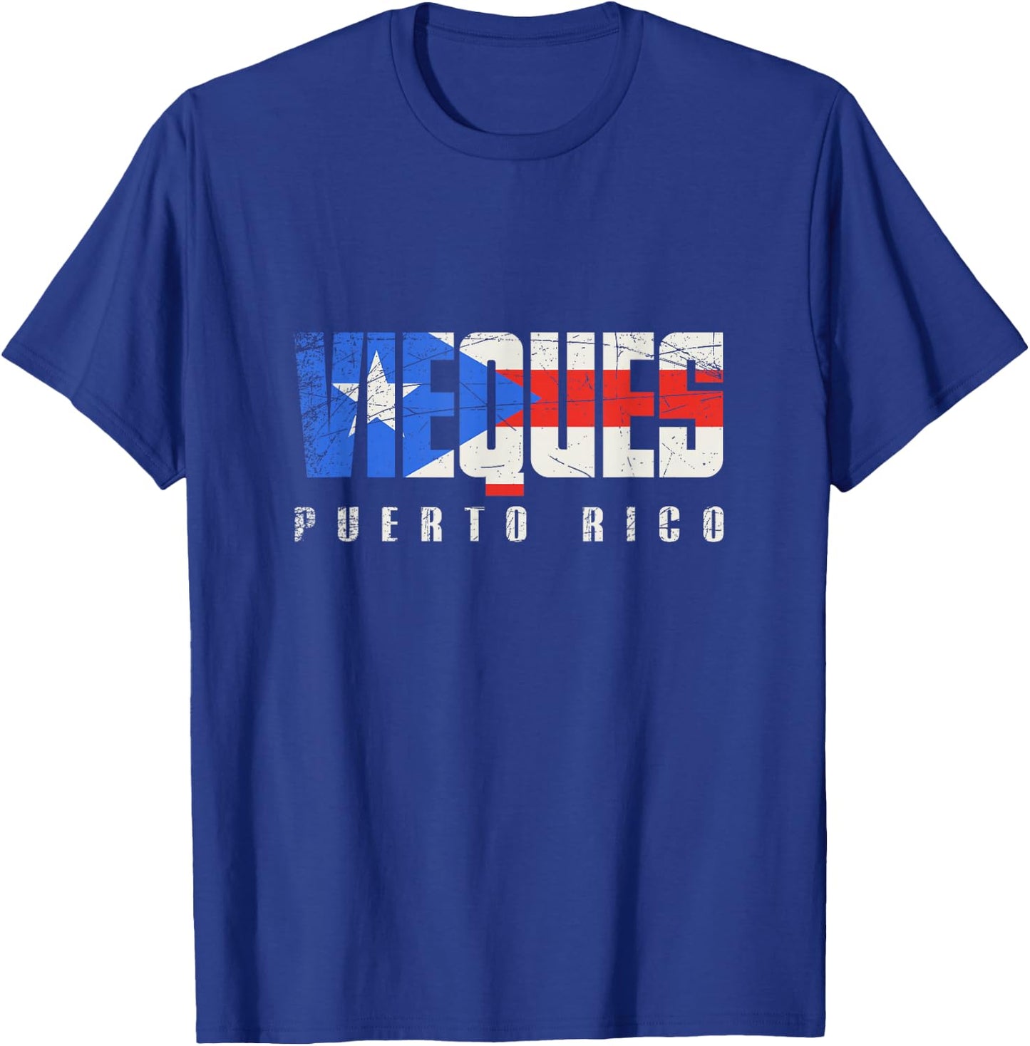 Puerto Rican flag Vieques Puerto Rico T-Shirt - T-Shirt | Royal