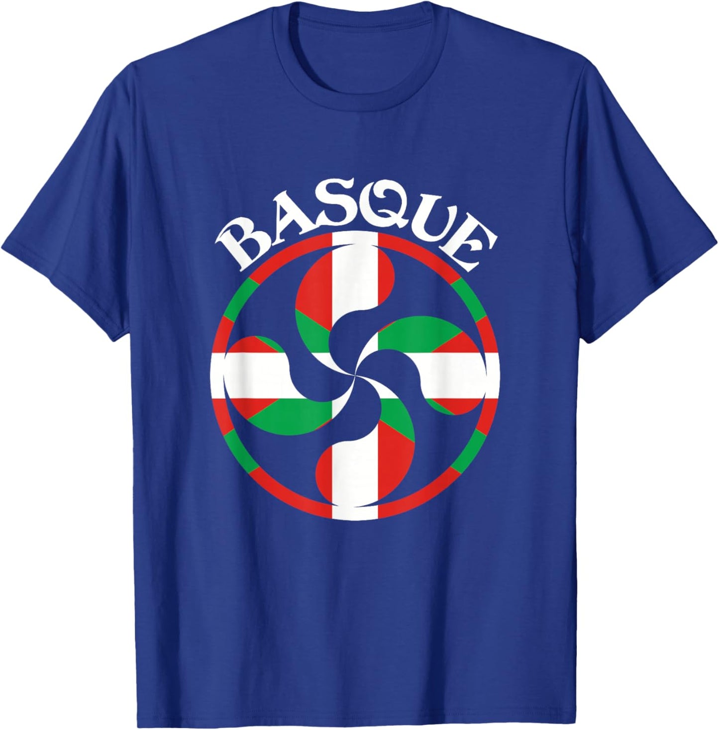 Basque Flag Lauburu, Basque Lauburu, Basque Country, Basque T-Shirt - T-Shirt | Royal