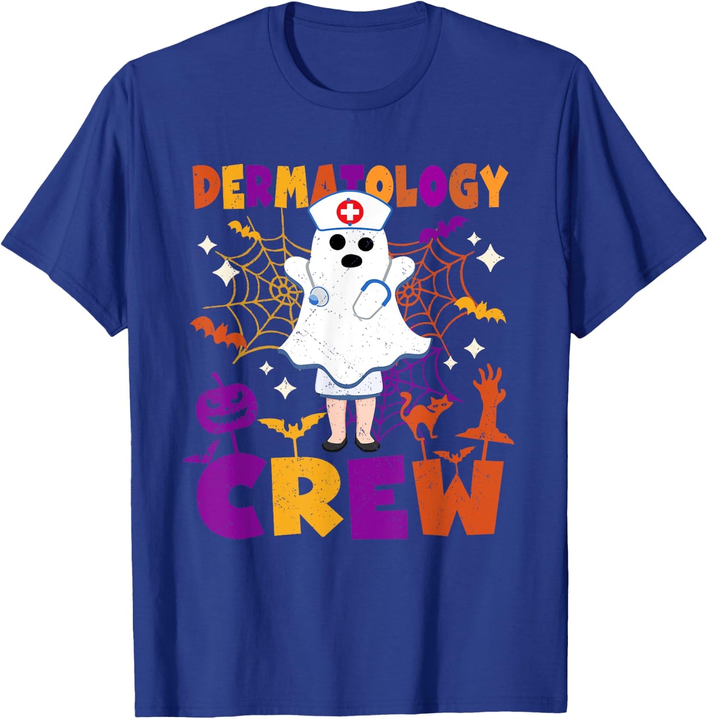 Dermatology Nurse Crew Matching Halloween Costume T-Shirt - T-Shirt | Royal