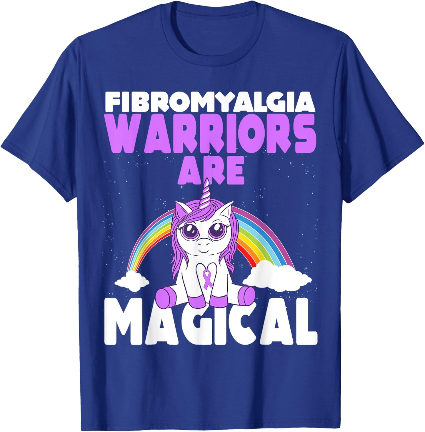 Fibromyalgia Awareness Warriors are magical Unicorn T-Shirt - T-Shirt | Royal