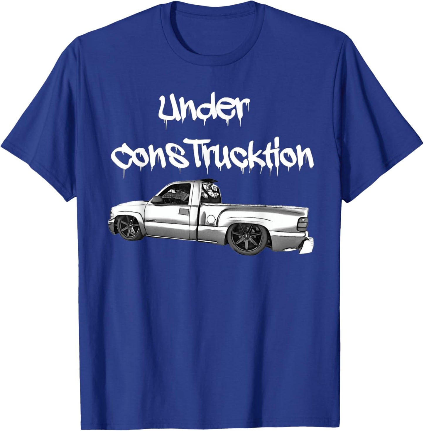 Funny Under Construction Silverado truck T-Shirt - T-Shirt | Royal
