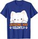 Judging You Silently Kitten Lover Sarcasm Adorable Cat Men Women Kids T-Shirt - T-Shirt | Royal