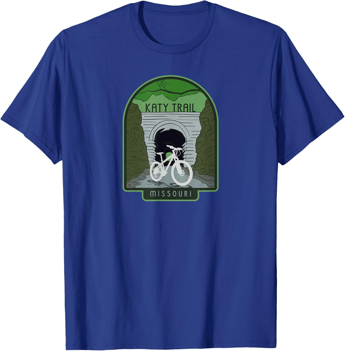 Katy Trail – Missouri, cycling T-Shirt - T-Shirt | Royal