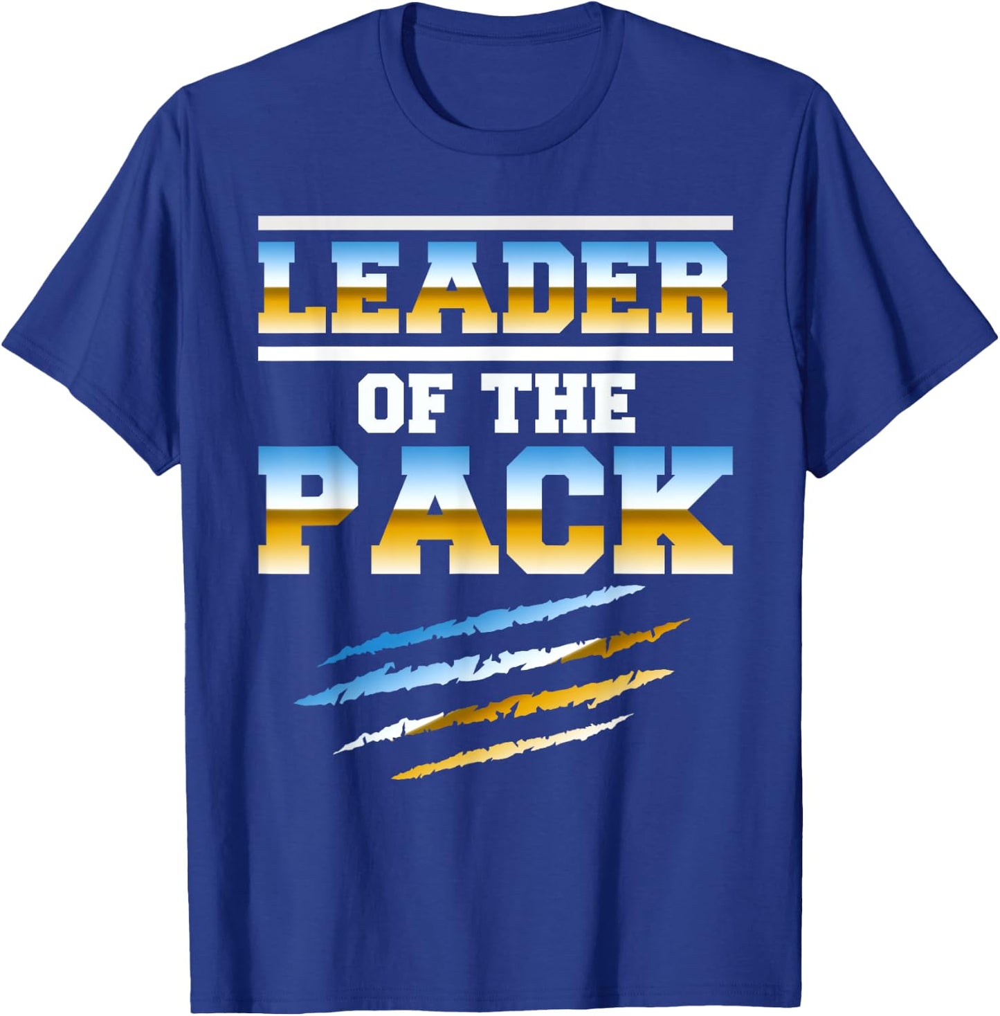 Wolf Pack Gift design | Leader of The Pack Paw Print design T-Shirt - T-Shirt | Royal