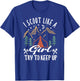 I scout like a girl try to keep up for a Scout Camping T-Shirt - T-Shirt | Royal