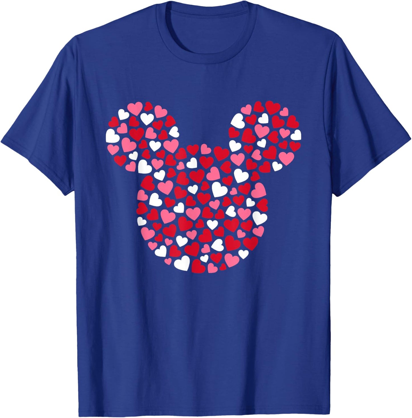 Disney Mickey Mouse Icon Pink Hearts Valentine's Day T-Shirt - T-Shirt | Royal