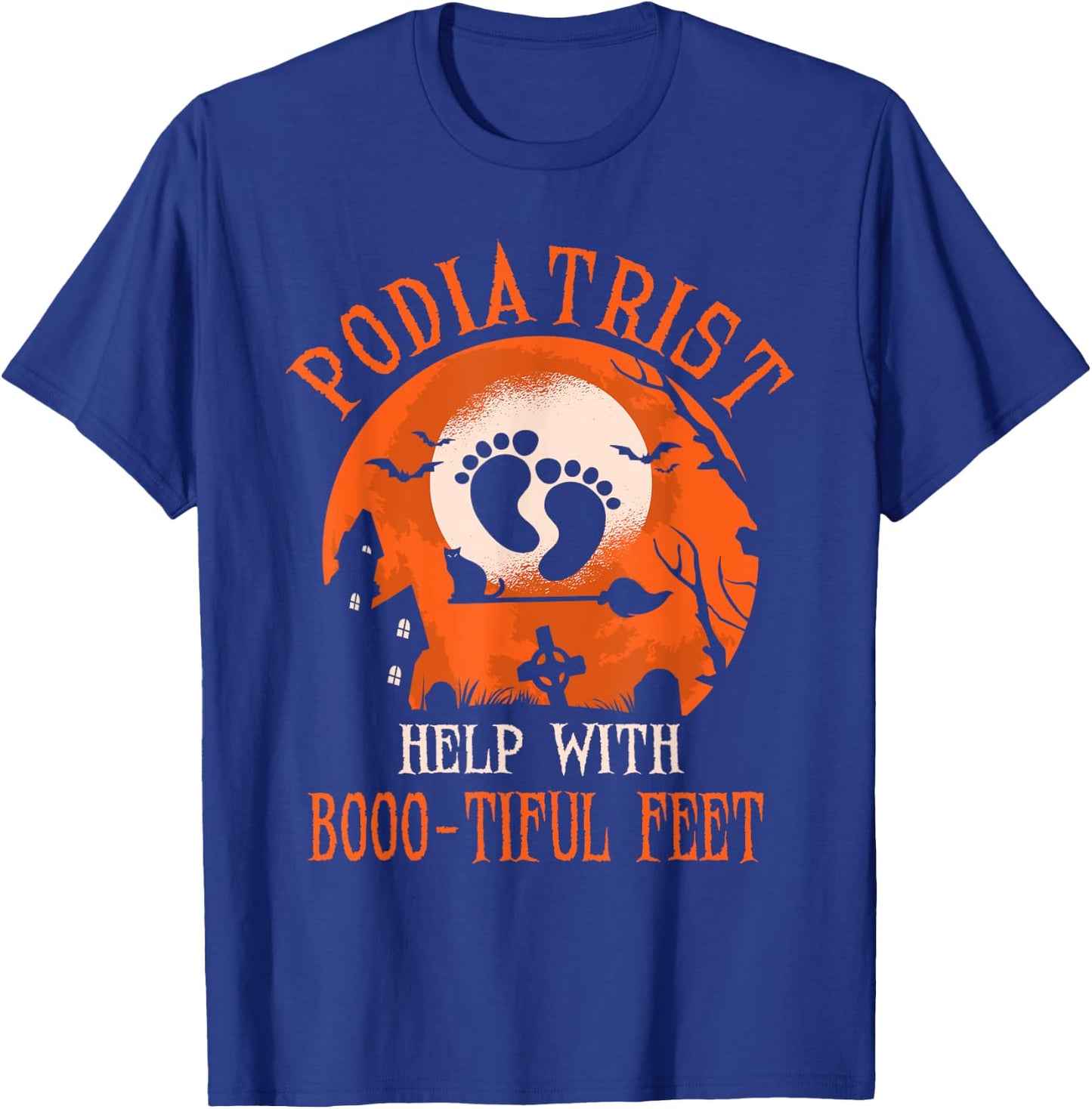 Funny Podiatrist Halloween Costume Foot Doctor Humor T-Shirt - T-Shirt | Royal