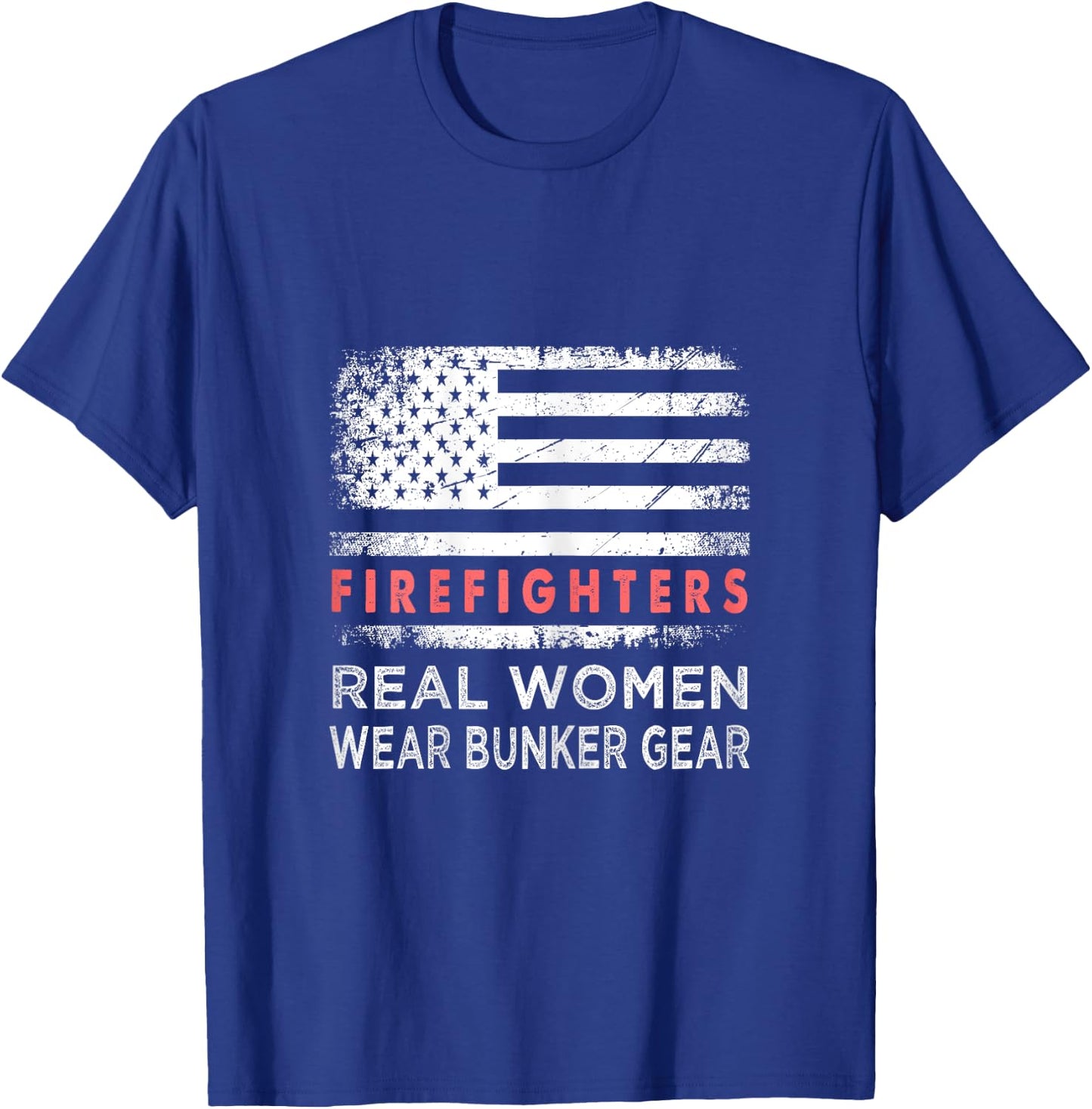 Firefighter Female Fire Fighter Firefighting Mom T-Shirt - T-Shirt | Royal