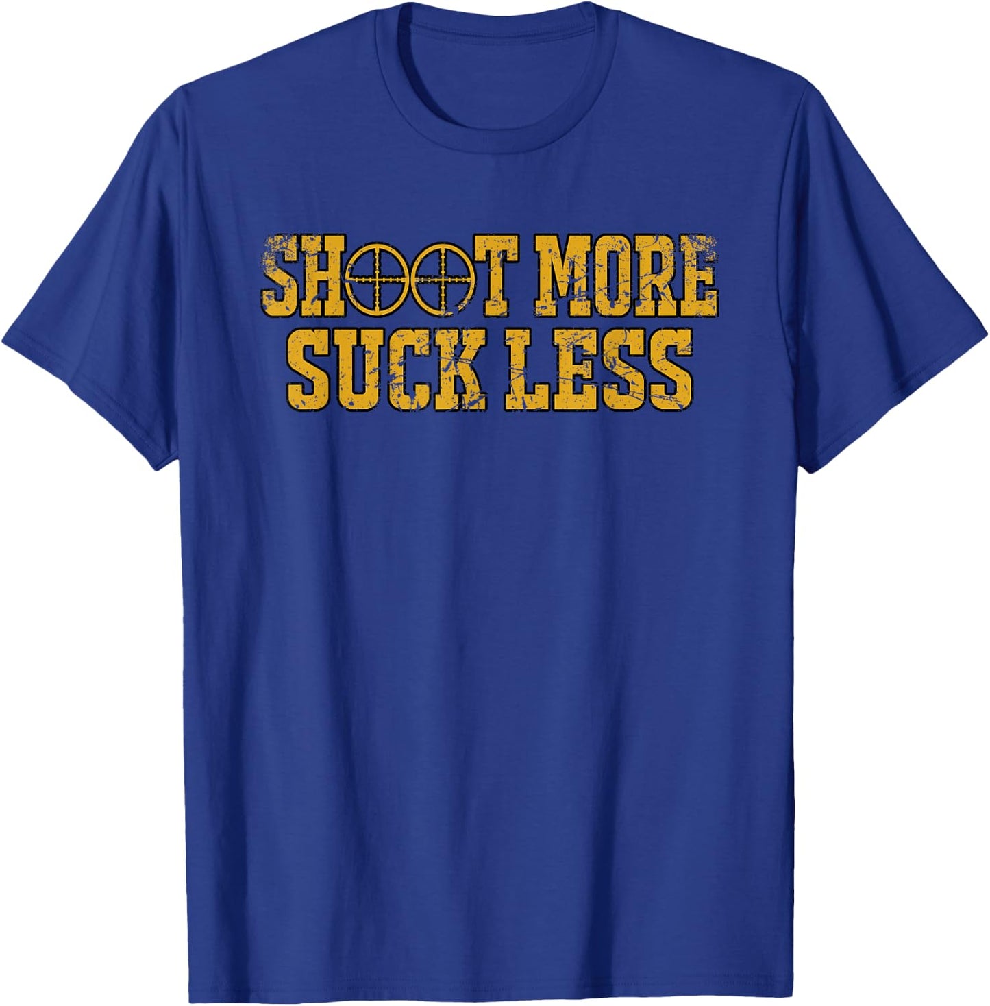 Shoot More Suck Less Funny Hunting T-Shirt - T-Shirt | Royal