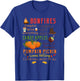 Bonfires Pumpkin Spice Everything Fall Gift T-Shirt - T-Shirt | Royal