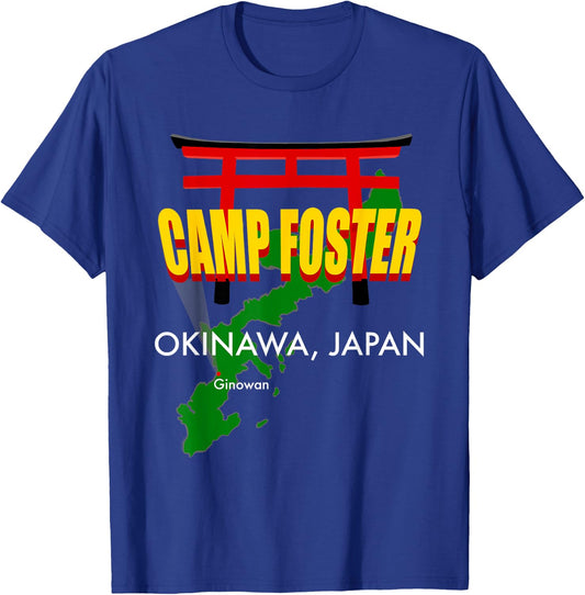 Camp Foster, Ginowan, Okinawa, Japan T-Shirt - T-Shirt | Royal