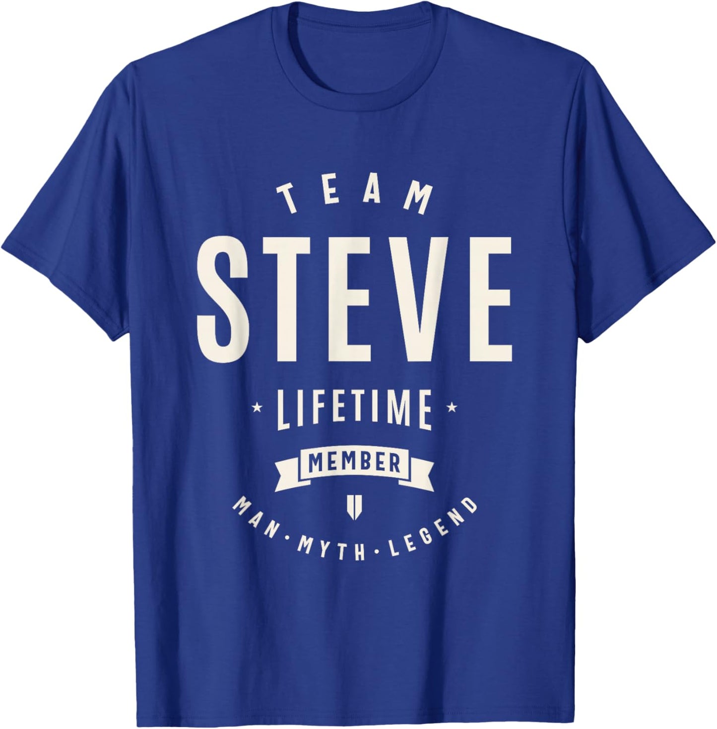 Team Steve Lifetime Member Funny Name Steve T-Shirt - T-Shirt | Royal