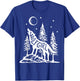 Wolf Girl Who Loves Wolves Funny Animal Lovers Women Outdoor T-Shirt - T-Shirt | Royal