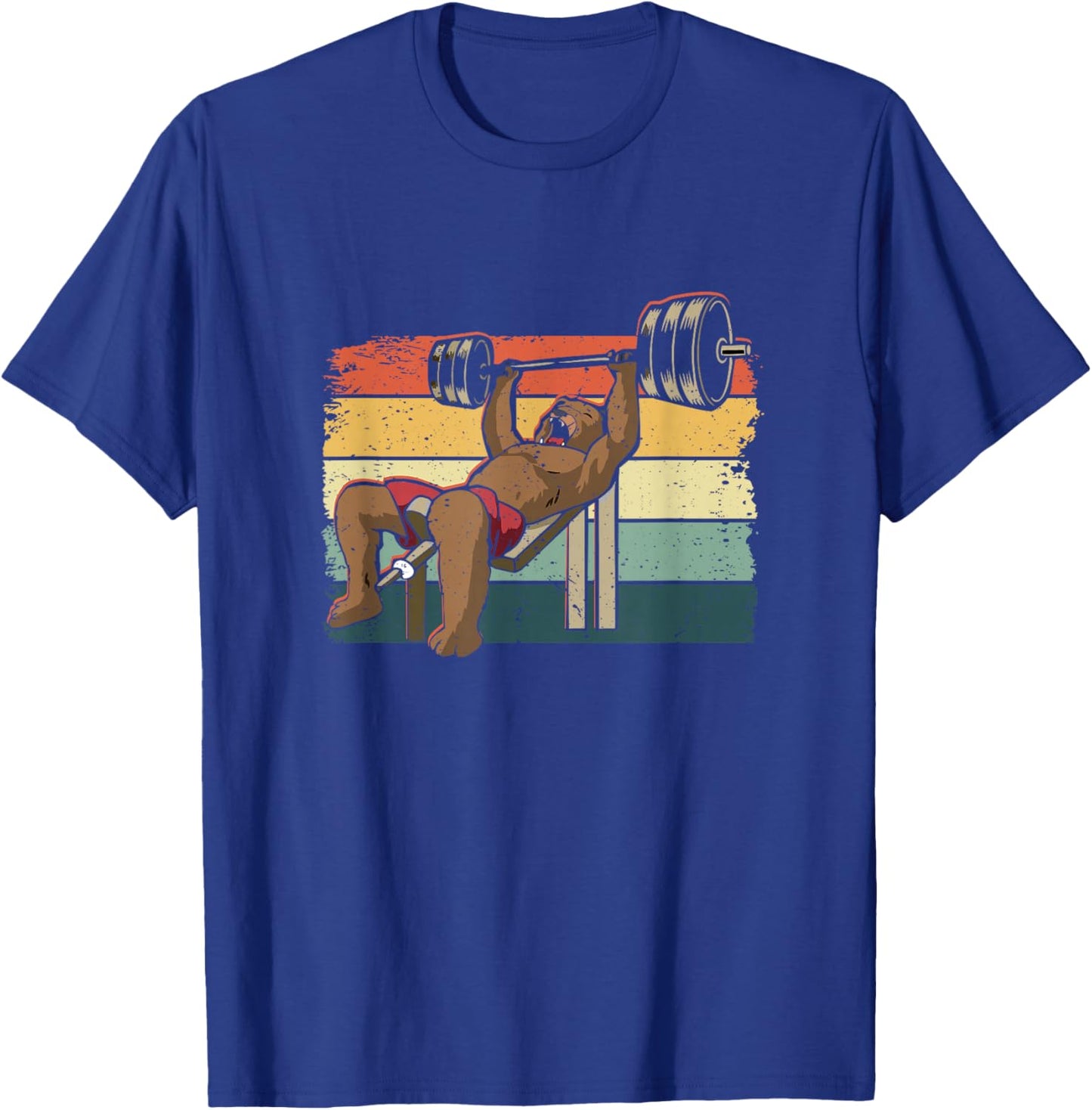 Powerlifter Weightlifting Bench Press Bear Powerlifting T-Shirt - T-Shirt | Royal