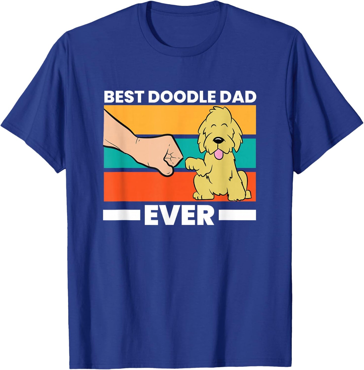 Goldendoodle Dad Best Doodle Dad Ever T-Shirt - T-Shirt | Royal