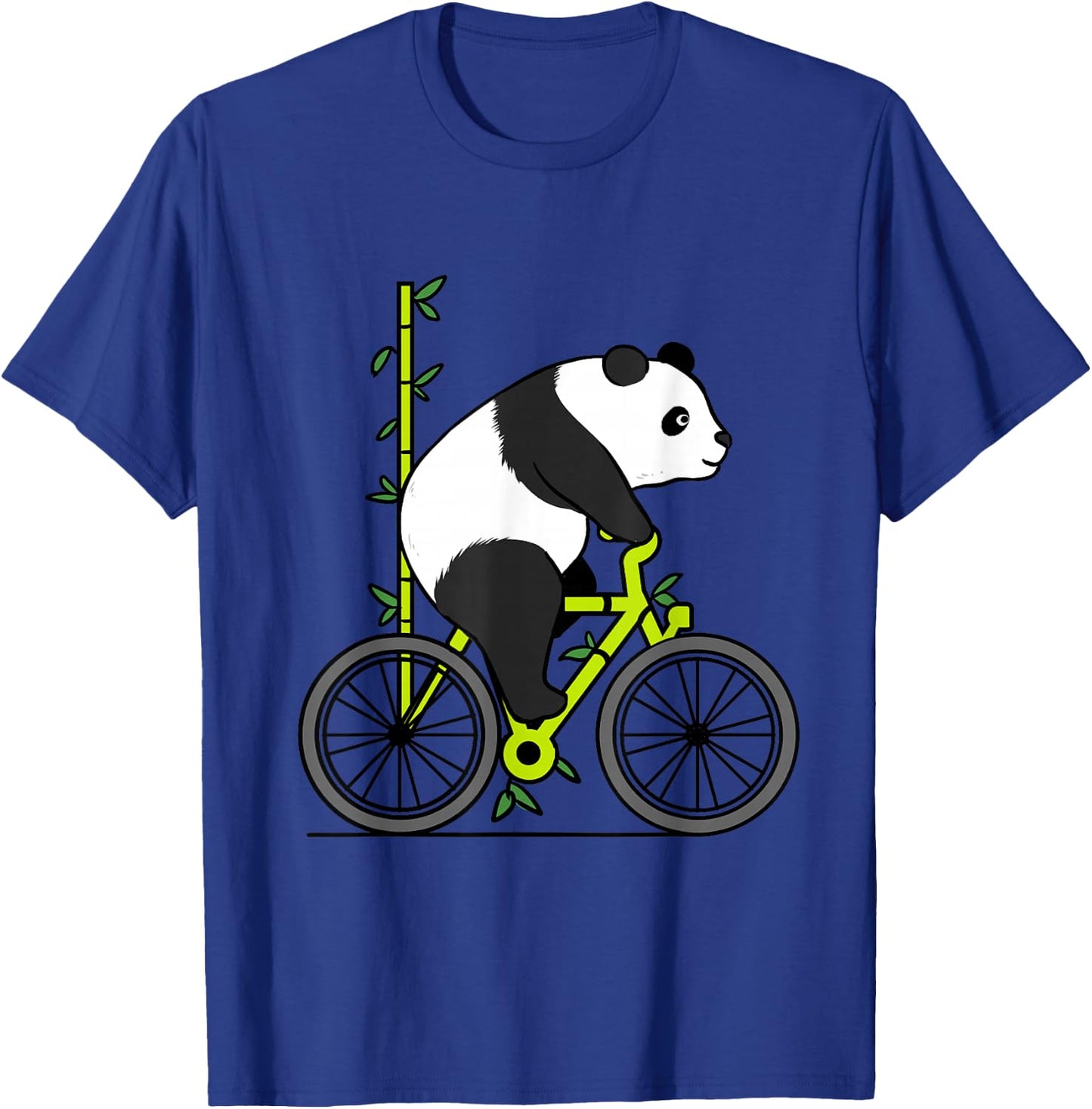Panda Riding Bike T-Shirt - T-Shirt | Royal