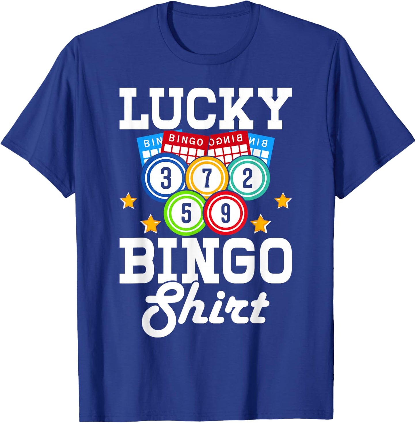 Lucky Bingo shirt T-Shirt - T-Shirt | Royal