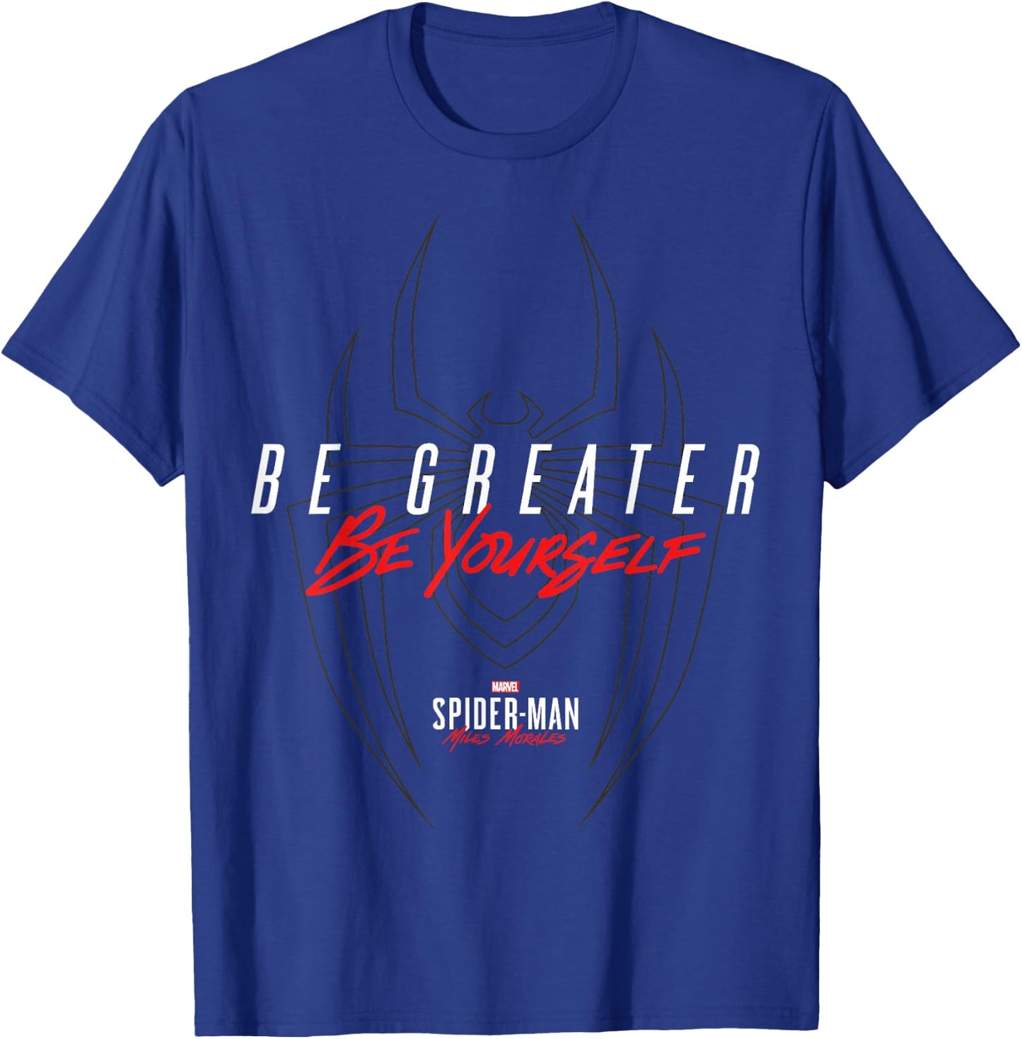 Marvel Spider-Man: Miles Morales Be Greater Be Yourself T-Shirt - T-Shirt | Royal