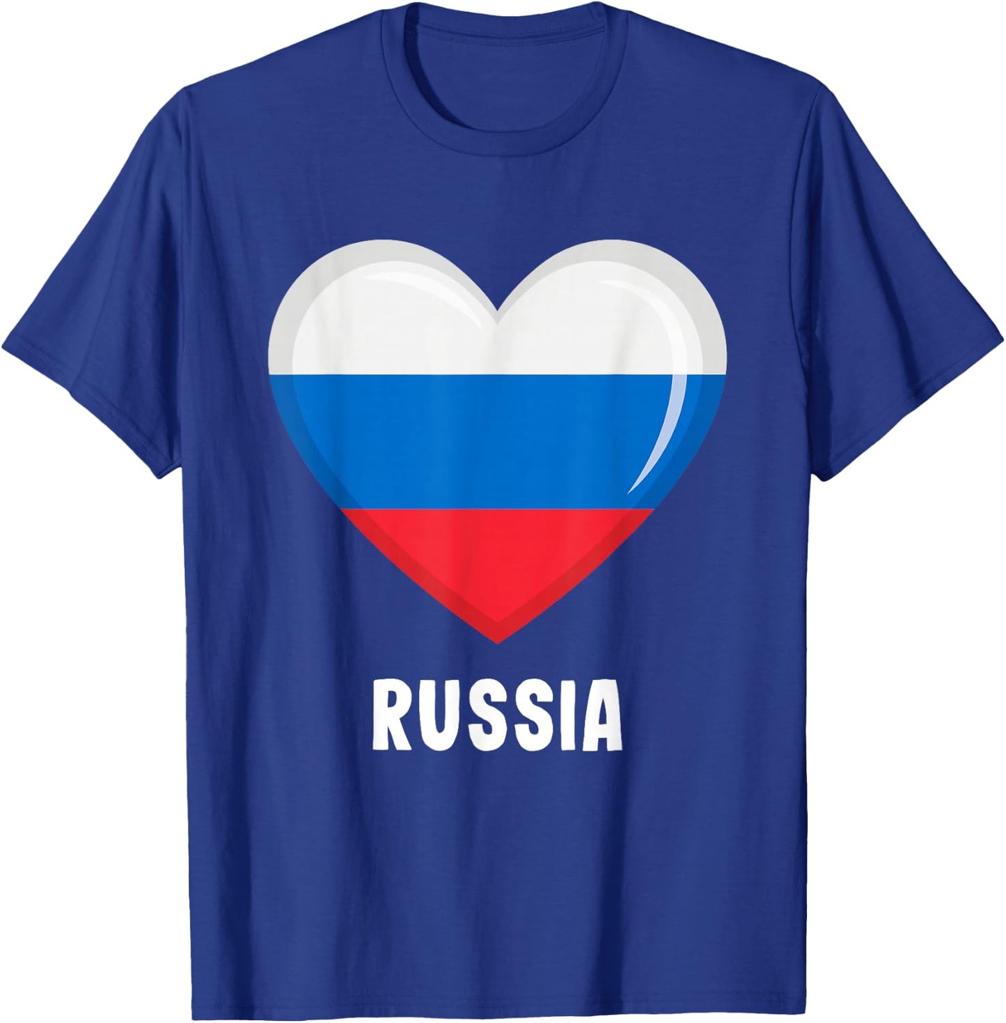 Russia Flag Shirt Russian T-Shirt - T-Shirt | Royal