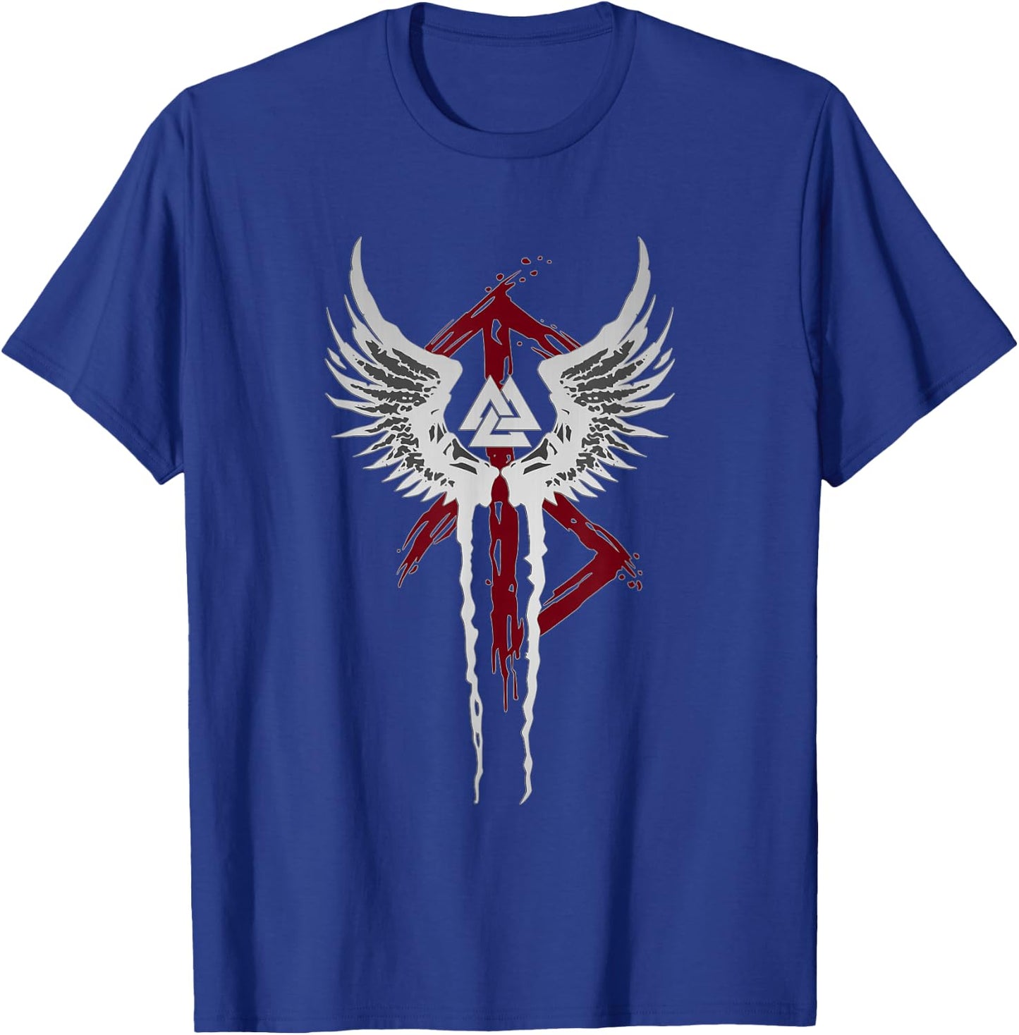 Valkyrie Symbol Valknut Odin Wings Vikings Asgard Valhalla T-Shirt - T-Shirt | Royal