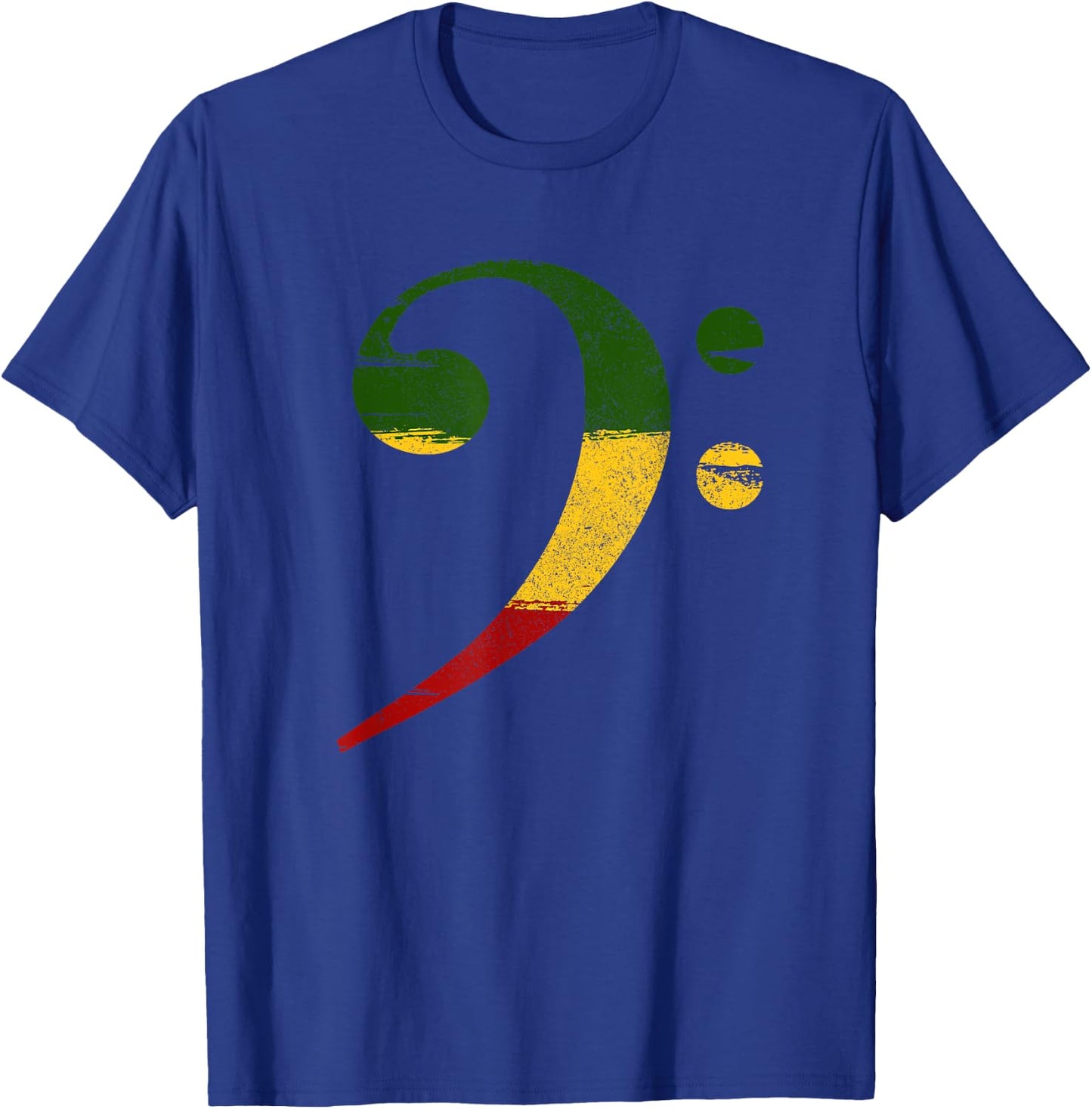 Reggae bass bassist Rastafarian T-Shirt - T-Shirt | Royal