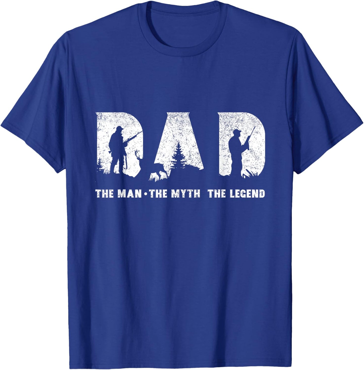 Hunting Dad The Man The Myth The Legend Father's Day T-Shirt - T-Shirt | Royal