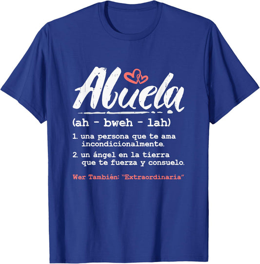abuela mothers day gift in spanish - Latina Grandma Espanol T-Shirt - T-Shirt | Royal