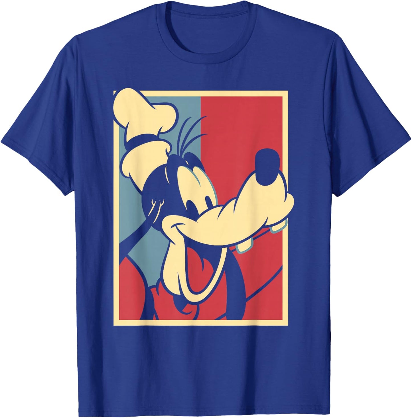 Disney Mickey & Friends Americana Goofy Red & Blue Pop T-Shirt - T-Shirt | Royal