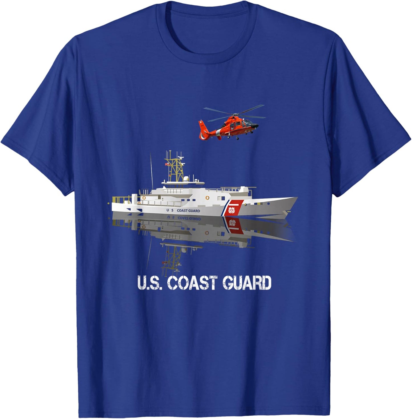 US Coast Guard Veteran T shirt Vintage USCG Veteran Gift T-Shirt - T-Shirt | Royal