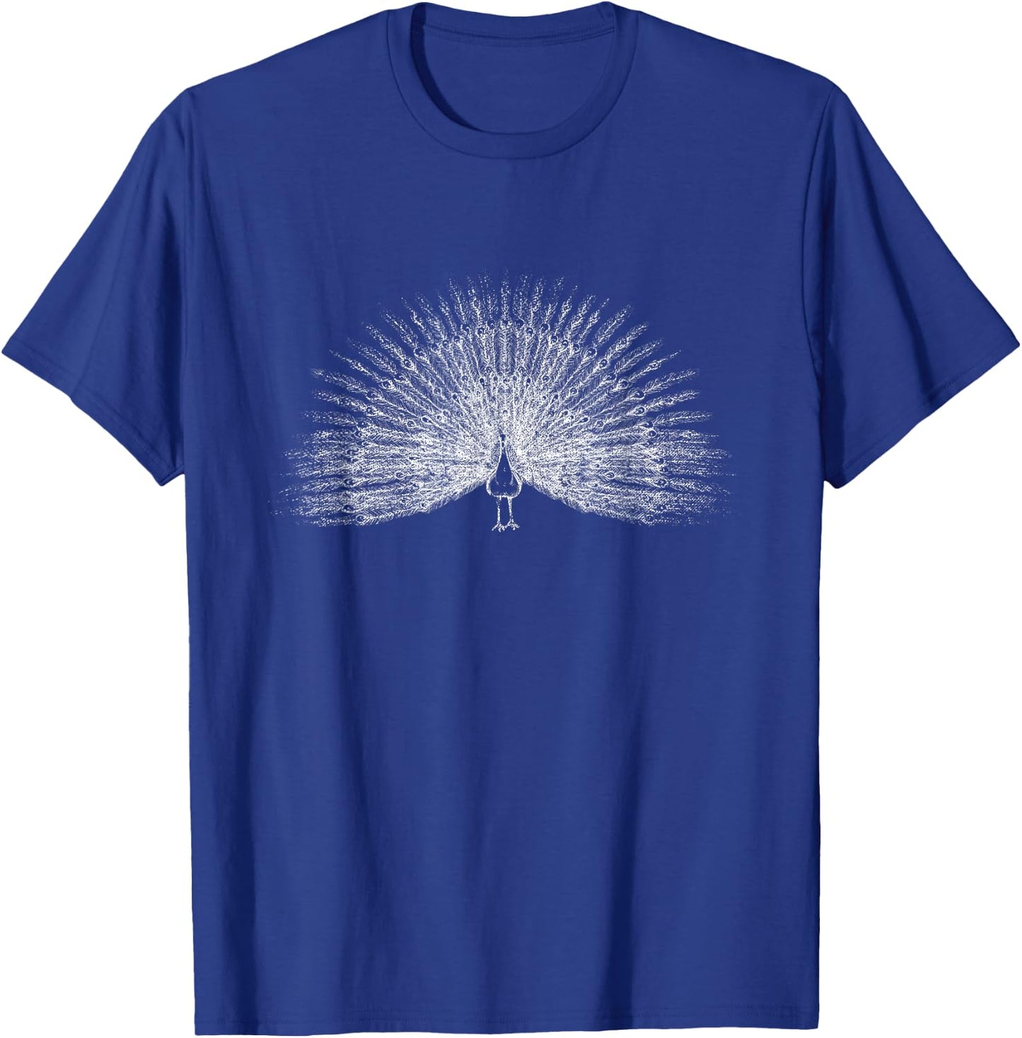 Distressed Peacock T-Shirt - T-Shirt | Royal