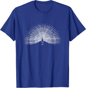 Distressed Peacock T-Shirt - T-Shirt | Royal