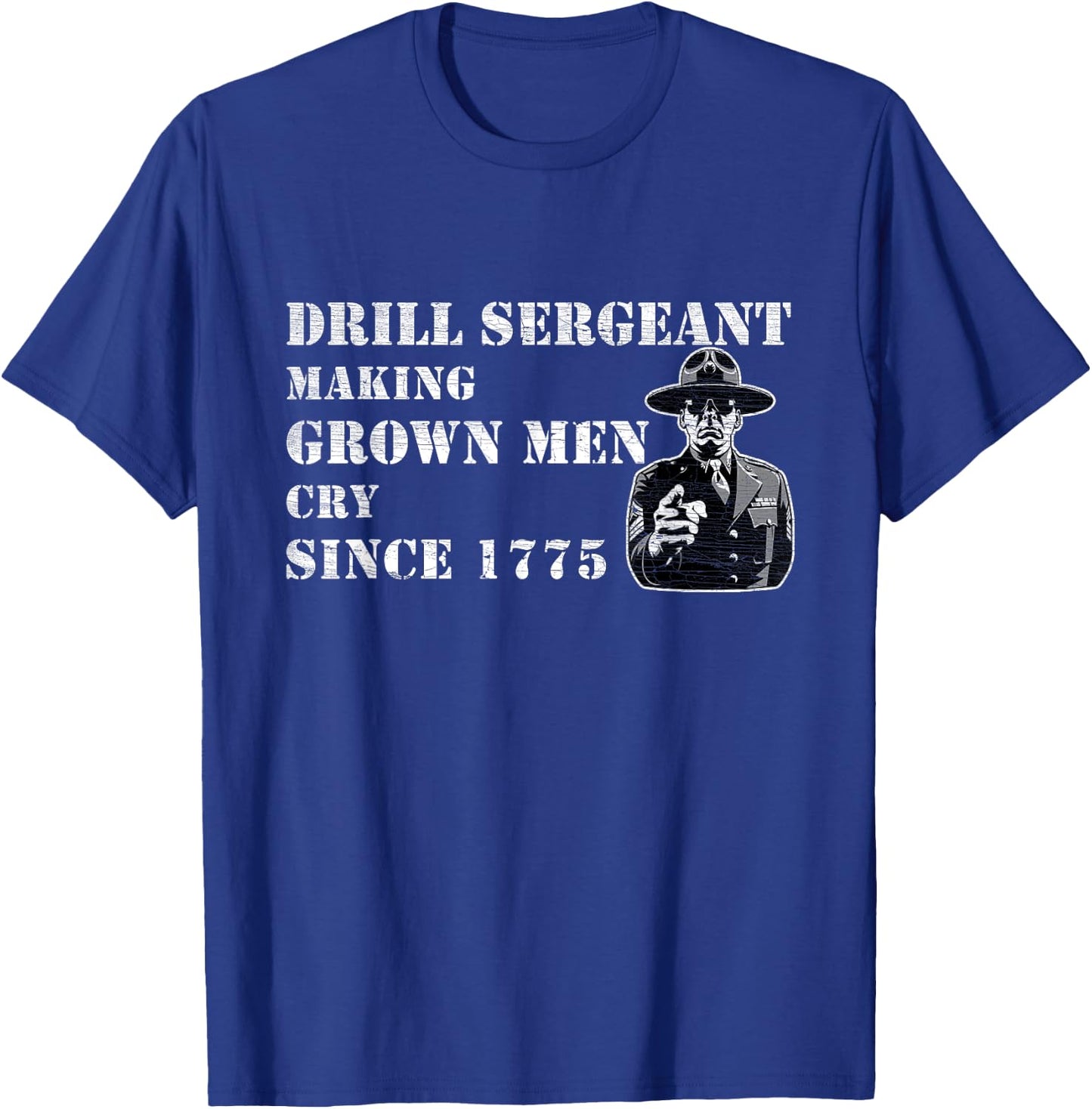Drill Sergeant Military Drill Team Instructor Bootcamp Gifts T-Shirt - T-Shirt | Royal