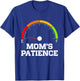 Empty Patience Meter Funny Mothers Day Birthday Women Mom T-Shirt - T-Shirt | Royal