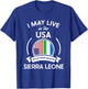 May Live In USA But My Story Began In Sierra Leone Flag Gift T-Shirt - T-Shirt | Royal