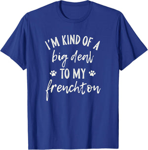 Frenchton Gifts - Cute Frenchton Dog , Black, Women's, Adult, Short Sleeve, , Small T-Shirt - T-Shirt | Royal
