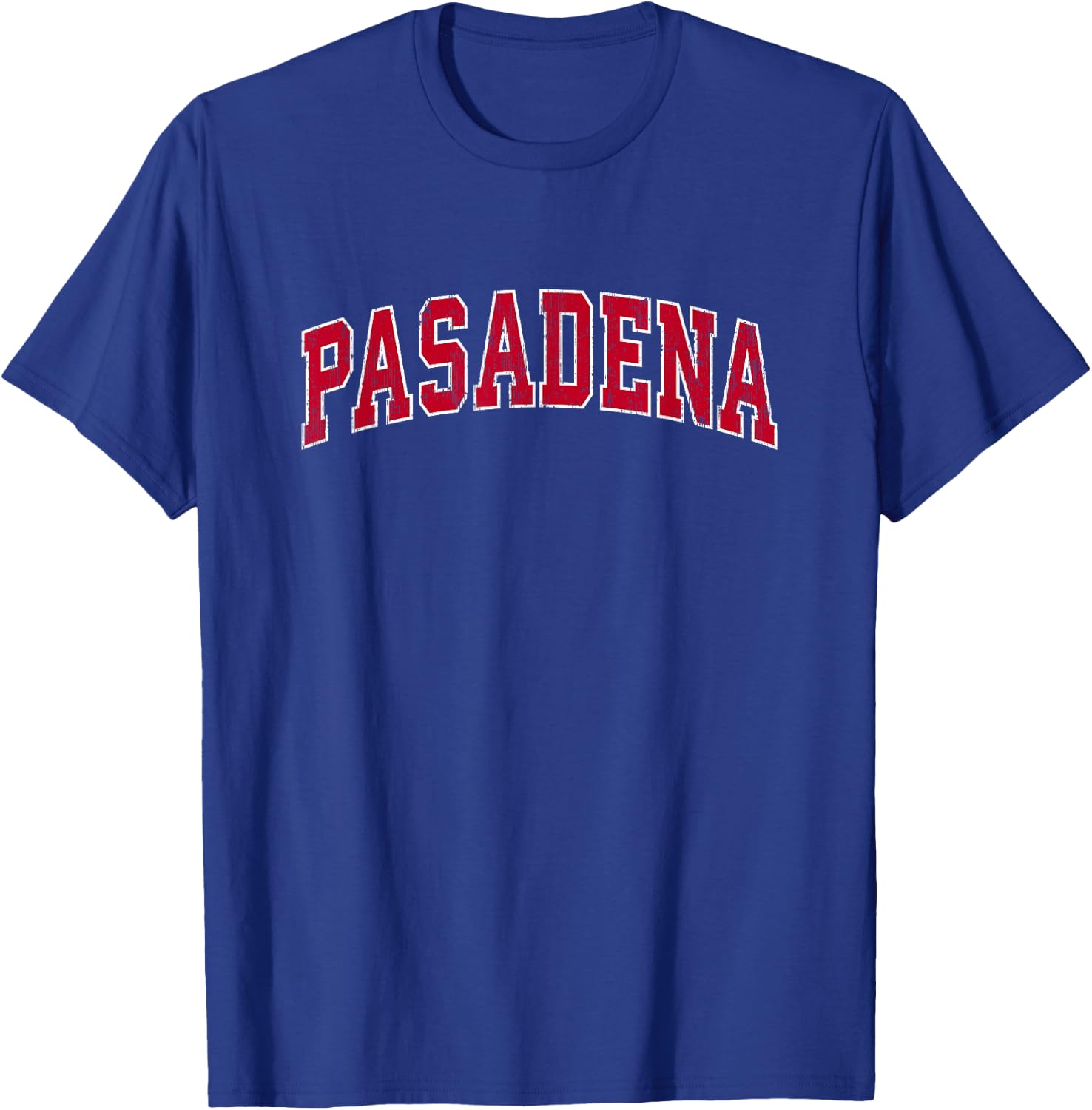 Pasadena California CA Vintage Sports Design Red Design T-Shirt - T-Shirt | Royal