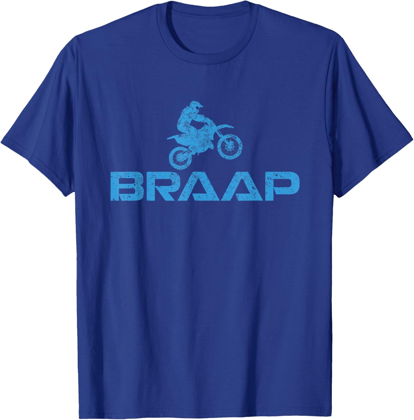 Dirt Bike Braaap Shirt, Youth Motorcross, Kids Dirt Bike T-Shirt - T-Shirt | Royal