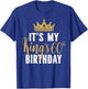 It's My King's 60th Birthday Idea For 60 Years Old Man T-Shirt - T-Shirt | Royal
