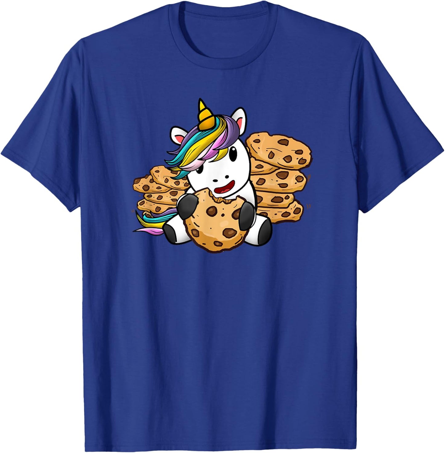 Unicorn Girl Cookies Gift Love Awesome Funny T-Shirt - T-Shirt | Royal