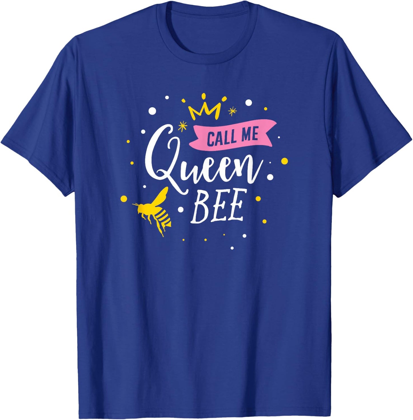 Funny Beekeeper Queen Bee Cute Bees Honey Lover Bee Hive T-Shirt - T-Shirt | Royal