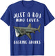 Im Just A Boy Who Loves Basking Shark Lover Gift T-Shirt - T-Shirt | Royal