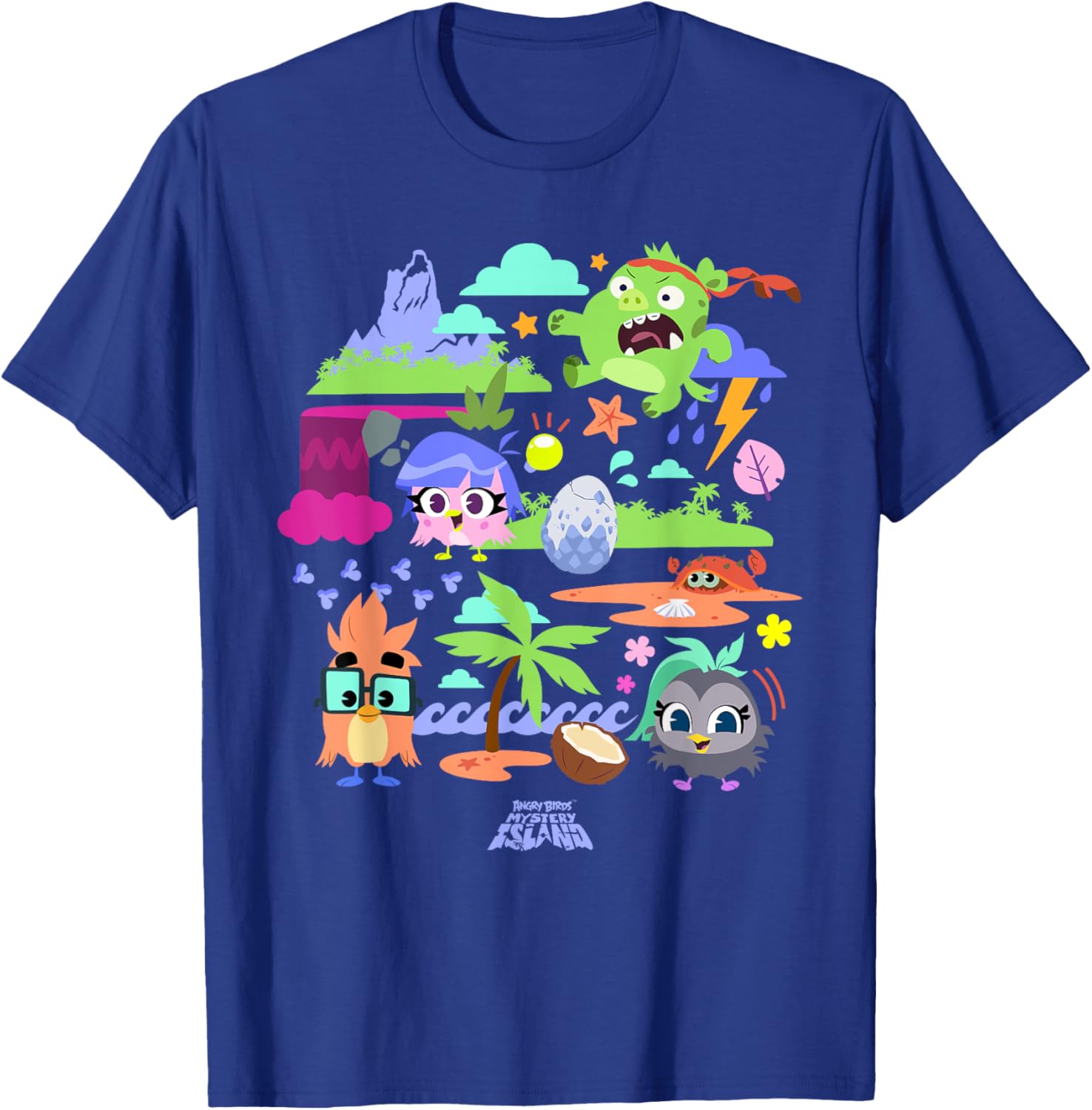 Angry Birds Mystery Island Storytime Official Merchandise T-Shirt - T-Shirt | Royal
