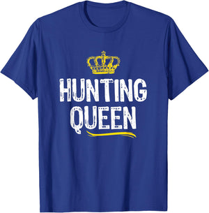 Hunting Queen Women Girls Hunter Funny Cool Cute Gift T-Shirt - T-Shirt | Royal