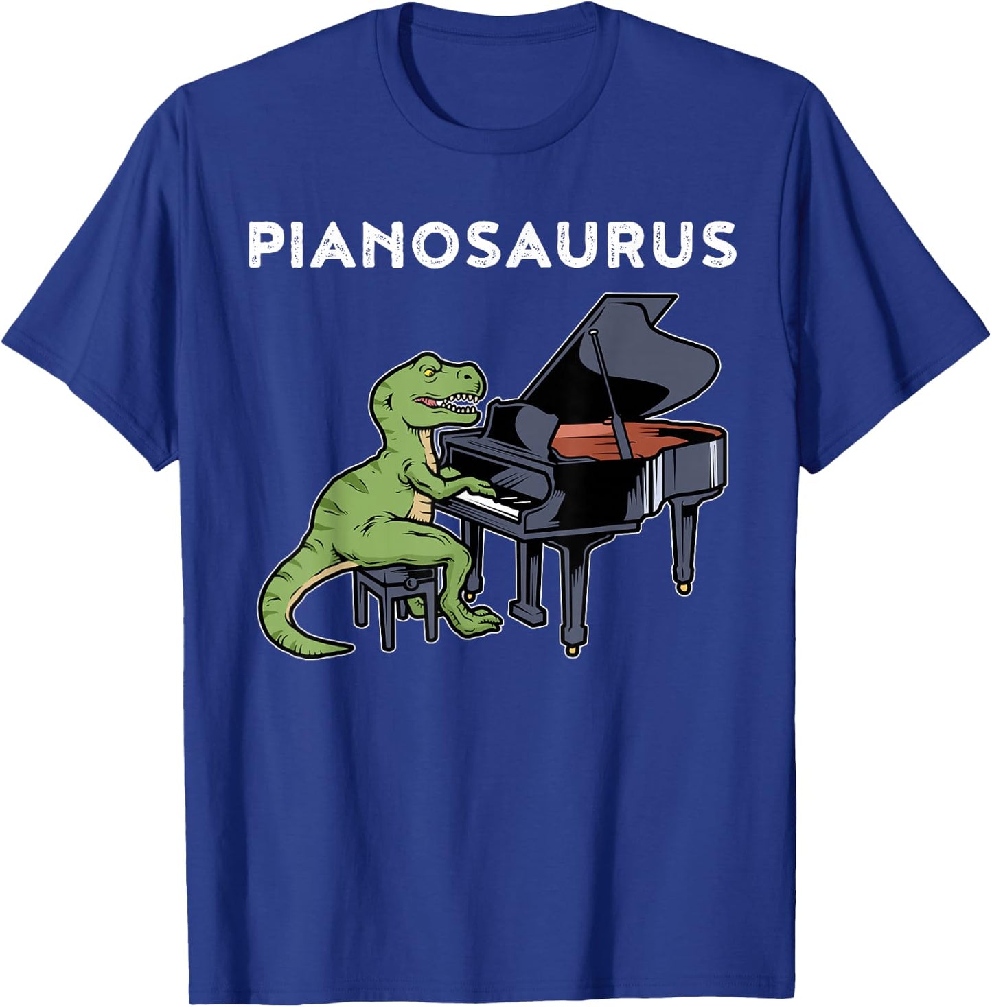 Grand Piano Shirt Kids Pianist Gift Dinosaur Music Piano T-Shirt - T-Shirt | Royal