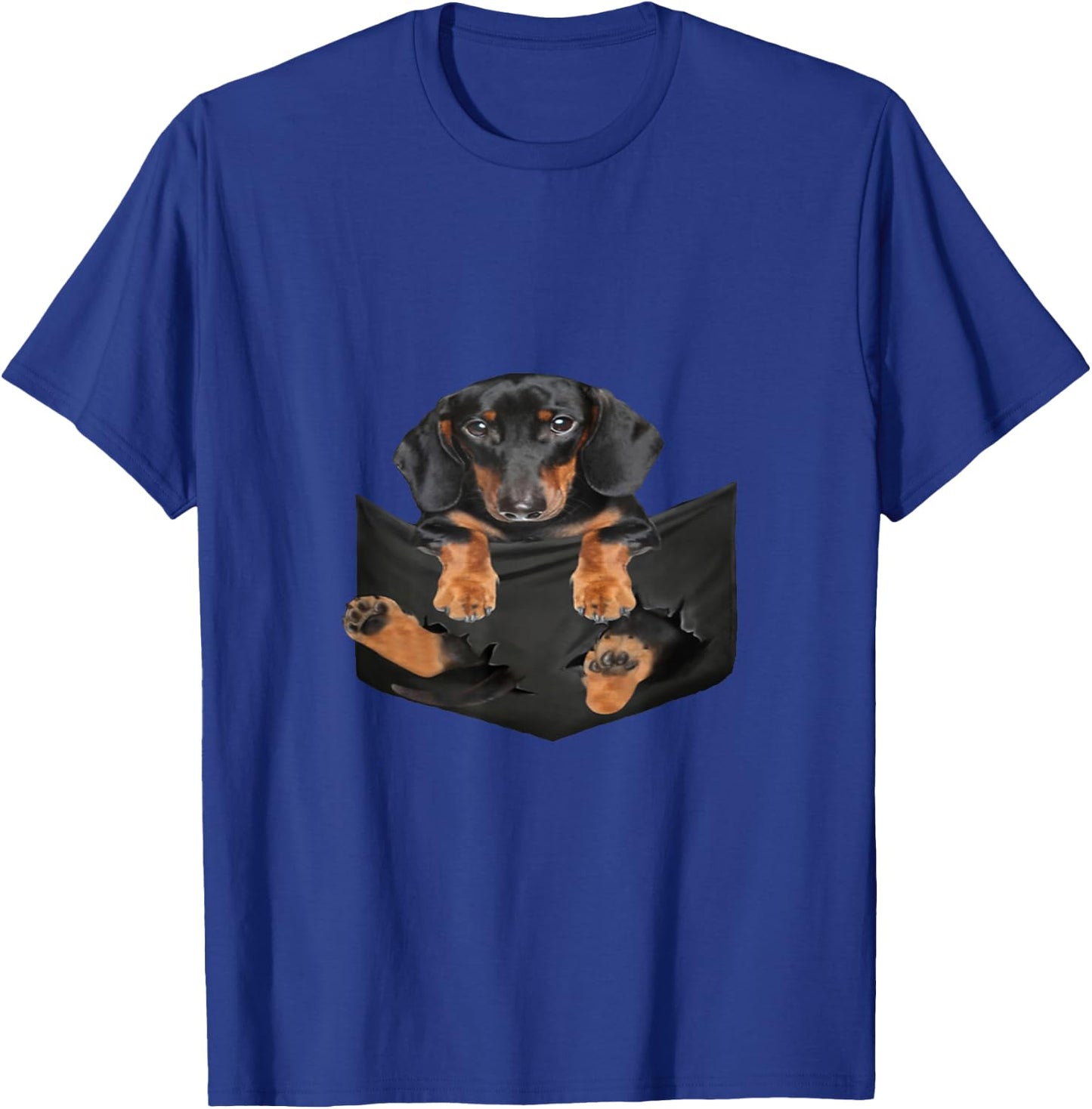 Dog Lovers Gifts Dachshund in a Bag Men Women Girls Kids T-Shirt - T-Shirt | Royal