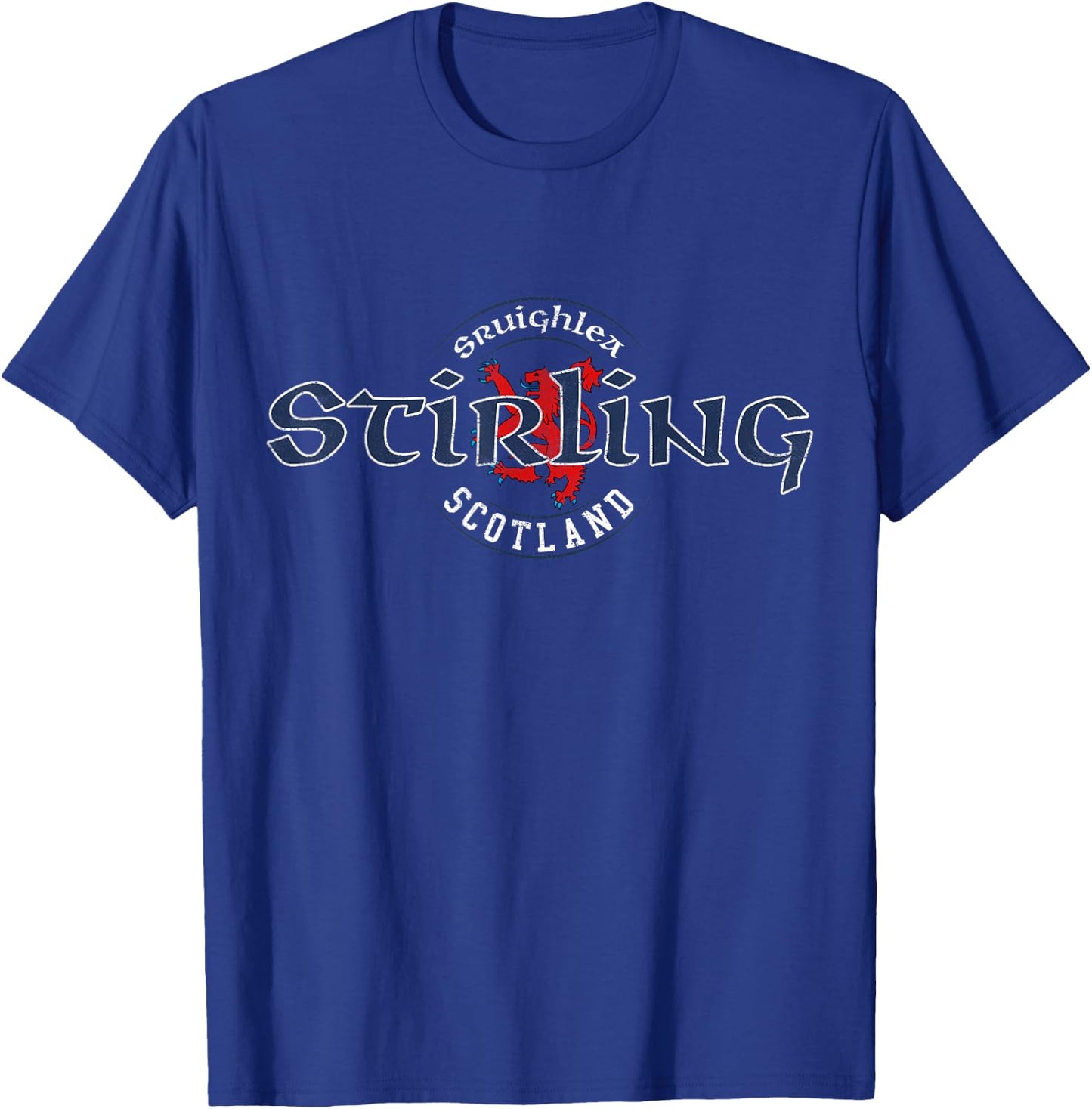 Stirling Scotland Scottish Lion Vintage T-Shirt - T-Shirt | Royal