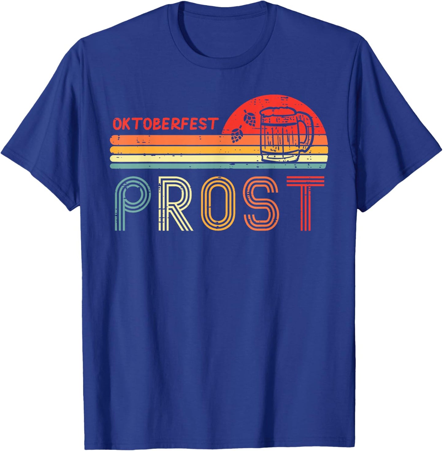 Oktoberfest Prost Retro German Bavaria Costume Men Women Kid T-Shirt - T-Shirt | Royal