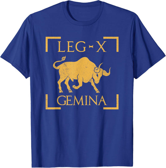 Legio X Gemina Bull Emblem Roman Legion T-Shirt - T-Shirt | Royal